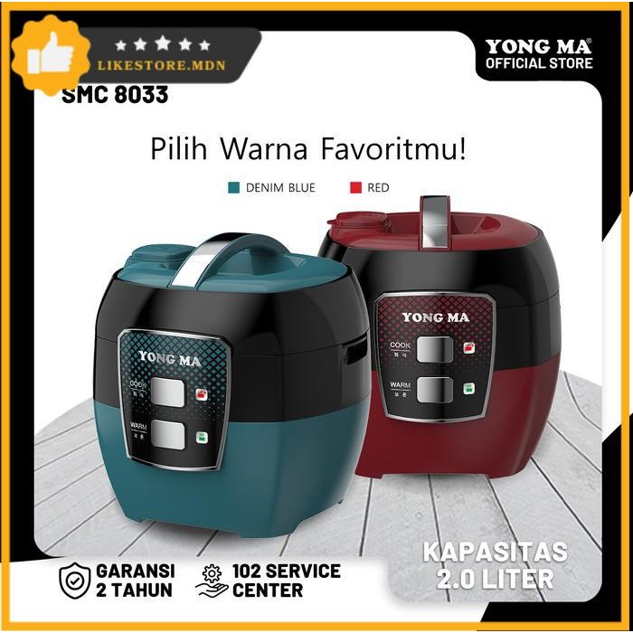 Yong Ma Rice Cooker SMC 8033 / MAGIC COM YONG MA MANUAL SMC 8033 R / W
