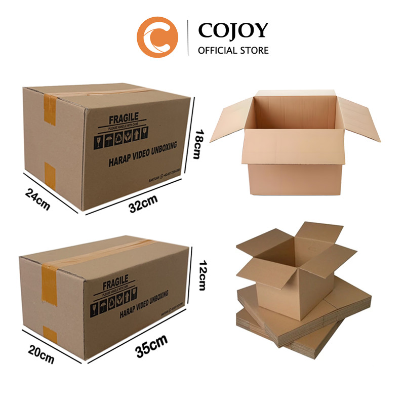 

Karton Packing Polos Baru Dan Tebal/Kardus Box Karton 32cmx24cmx18cm/35cmx20cmx12cm Kotak Packing