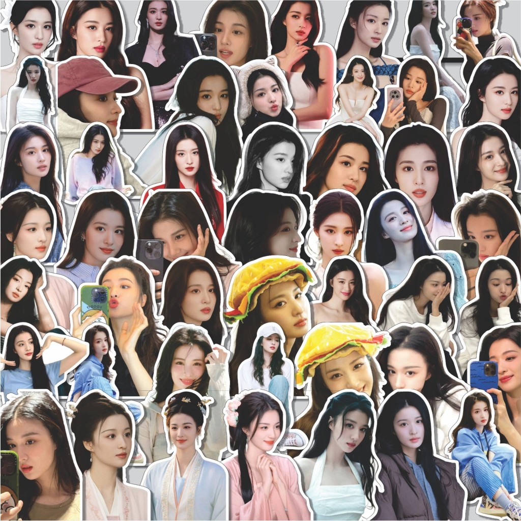 

Stiker Cutting Pack Stiker Aktris Wang Churan Isi 100Pcs Series Aesthetic Lucu Keren Untuk Koper Bahan Vynil