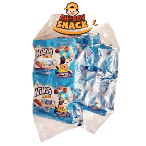 

MILKITA BITES BIRU 1 PAK ISI 30 SACHET - AHBOY SNACK
