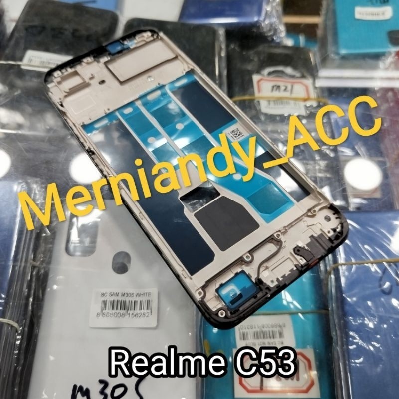 Frame tulang tengah Realme C53 Tulang lcd tatakan mesin