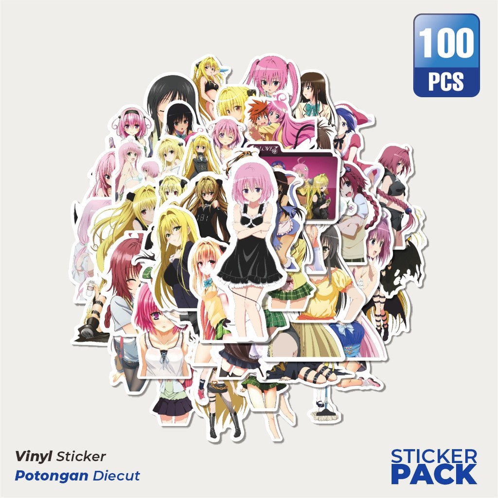 

Stiker Vinyl Stiker Anime To Love Ru Char Mix 1 Waterproof Aesthetic- Untuk Laptop, Motor, dan Helm - Paper Stationery Pack