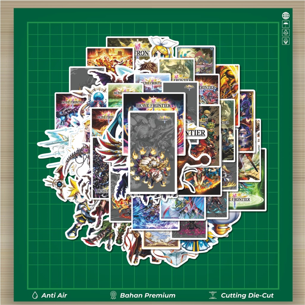 

HOT 50 PCS STIKER Stiker Game Brave Frontier Char Mix 13