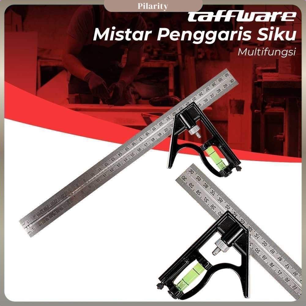 

Taffware Mistar Penggaris Siku Adjustable Angle Ruler Waterpass 305mm - ZEAST