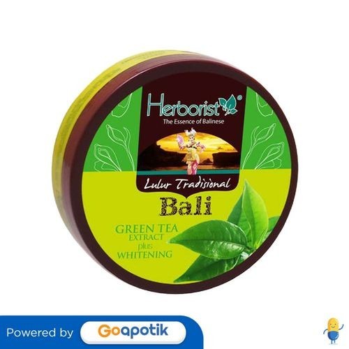 Herborist Lulur Tradisional Bali Green Tea Plus Whitening 200 Gram Pot