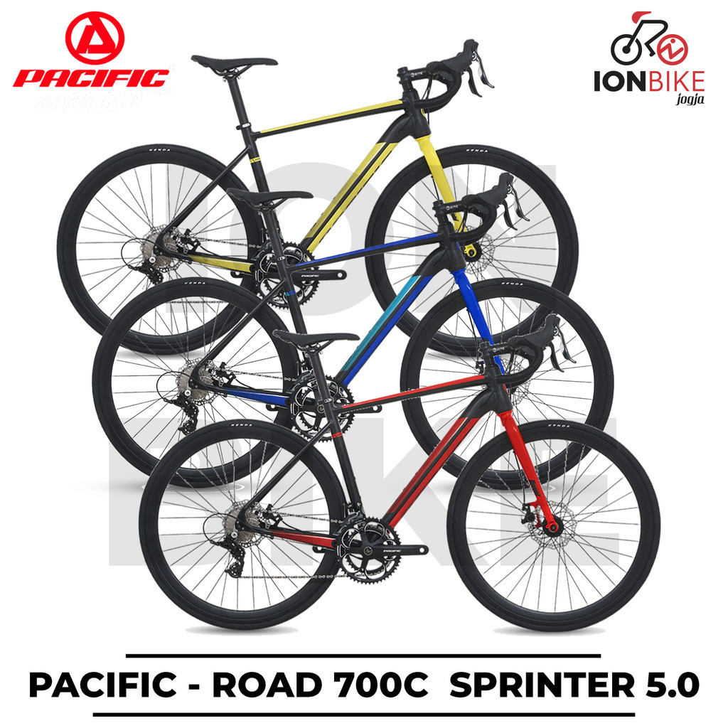 Sepeda Balap Pacific Sprinter 5.0 700c Size 48 Alloy 2x10 Speed Discbrake Scapa Roadbike Road Bike M