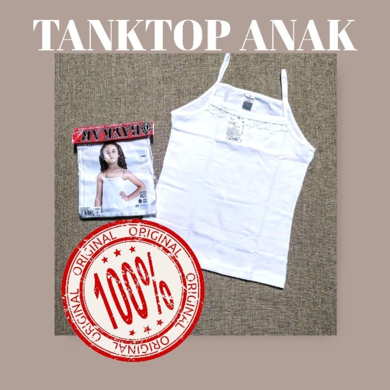 [PROMO 6 PCS] Tanktop Anak Kamisol Anak Murah Kaos Sporot Anak Perempuan