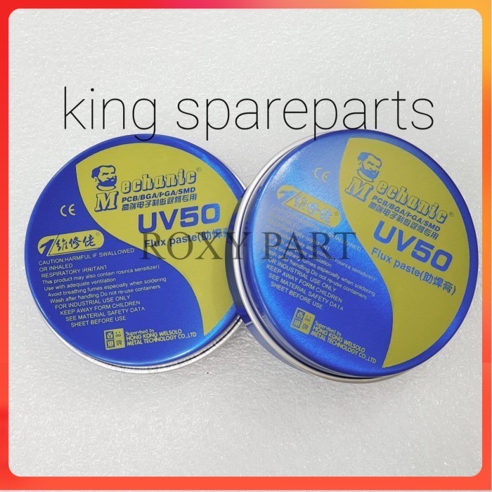FLUX ORIGINAL PASTE MECHANIC KALENG ALUMUNIUM MINYAK SOLDER UV50