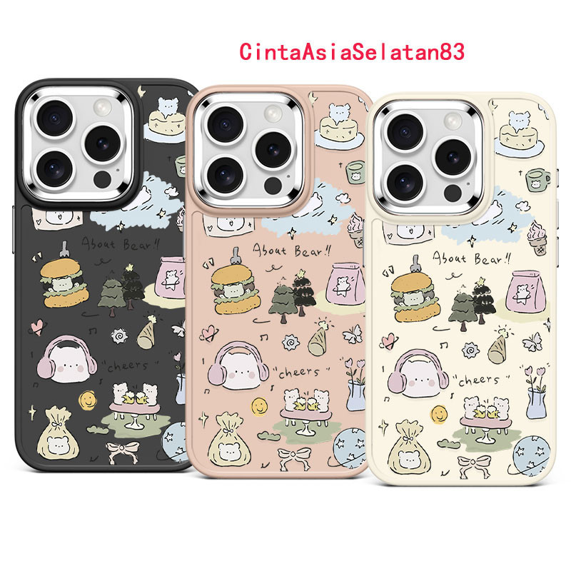 Kasus telepon pola petunjuk hewan kartun yang cocok untuk  iPhone 14 11 13 12  15 Pro Max 7Plus XR X