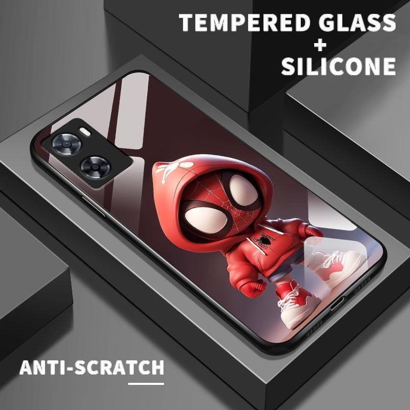 Glass Case For Oppo A57 4G A5 2018 A5 2020 A53 2020 A54 A55 5G A58 A59 A5s AX5 AX5s A52 A53s A54s A5