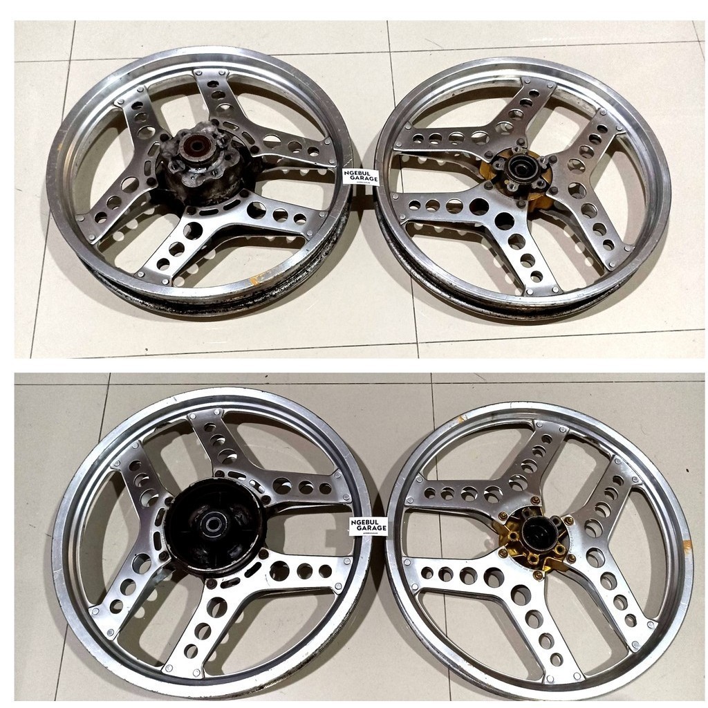Velg MBX PNP Ke Tiger HONDA ORI DID JAPAN RING 18 DEPAN BELAKANG BEKAS