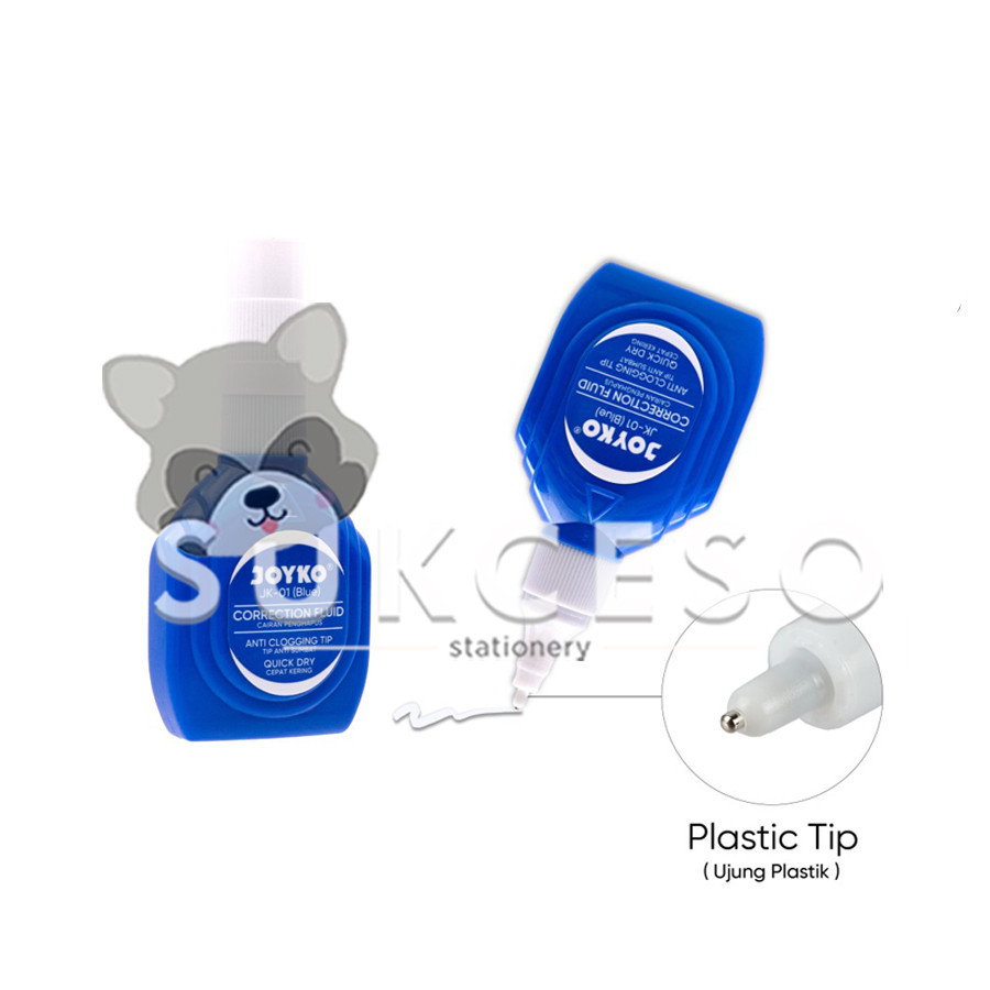 

Joyko Correction Fluid JK-01 BIRU Tip Ex Cairan Koreksi Cepat Kering