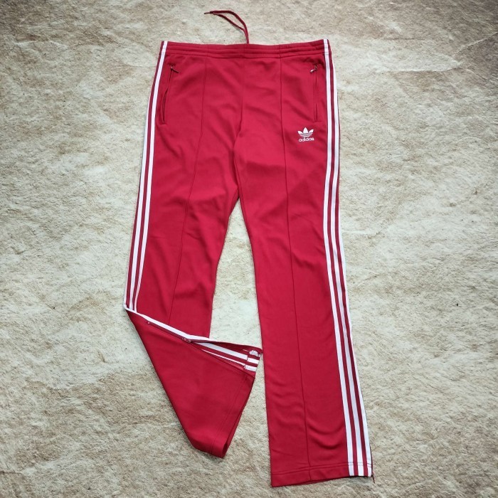 Celana senam ADIDAS FIREBIRD SUPERSTAR PANT made in PHILIPINES tag hitam Zipper leg celana training 