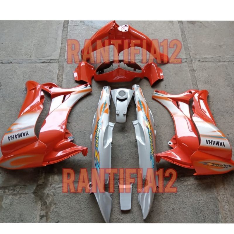 cover bodi jupiter Z full set halus bodi Jupiter Z lama cw silver Orange 2005