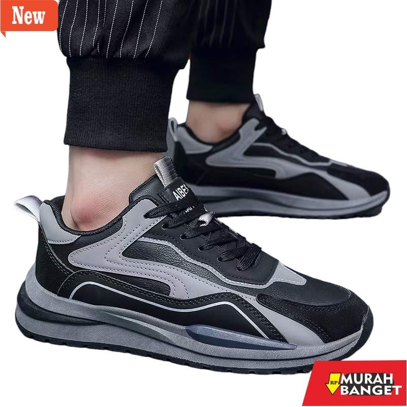 Sepatu sneakers pria tercasual yg lagi viral- SEPATU SNEAKERS PRIA TERCASUAL SPORT 2023 (P018) IMB F