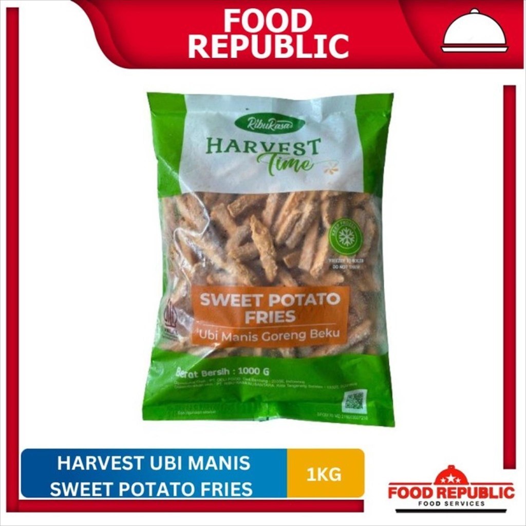 

Harvest Time Sweet Potato Frozen / Ubi Jalar Manis Korea 1 kg Halal