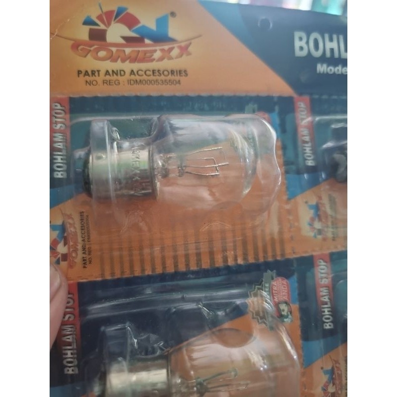 LAMPU BELAKANG Bohlam stop / Lampu rem MERK GOMEK semua motor bebek
