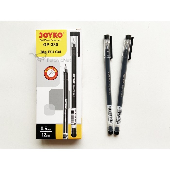

Gel Pen | Pulpen Pena Gel Joyko GP-330 Big Fill Gel 0.5 mm - Hitam