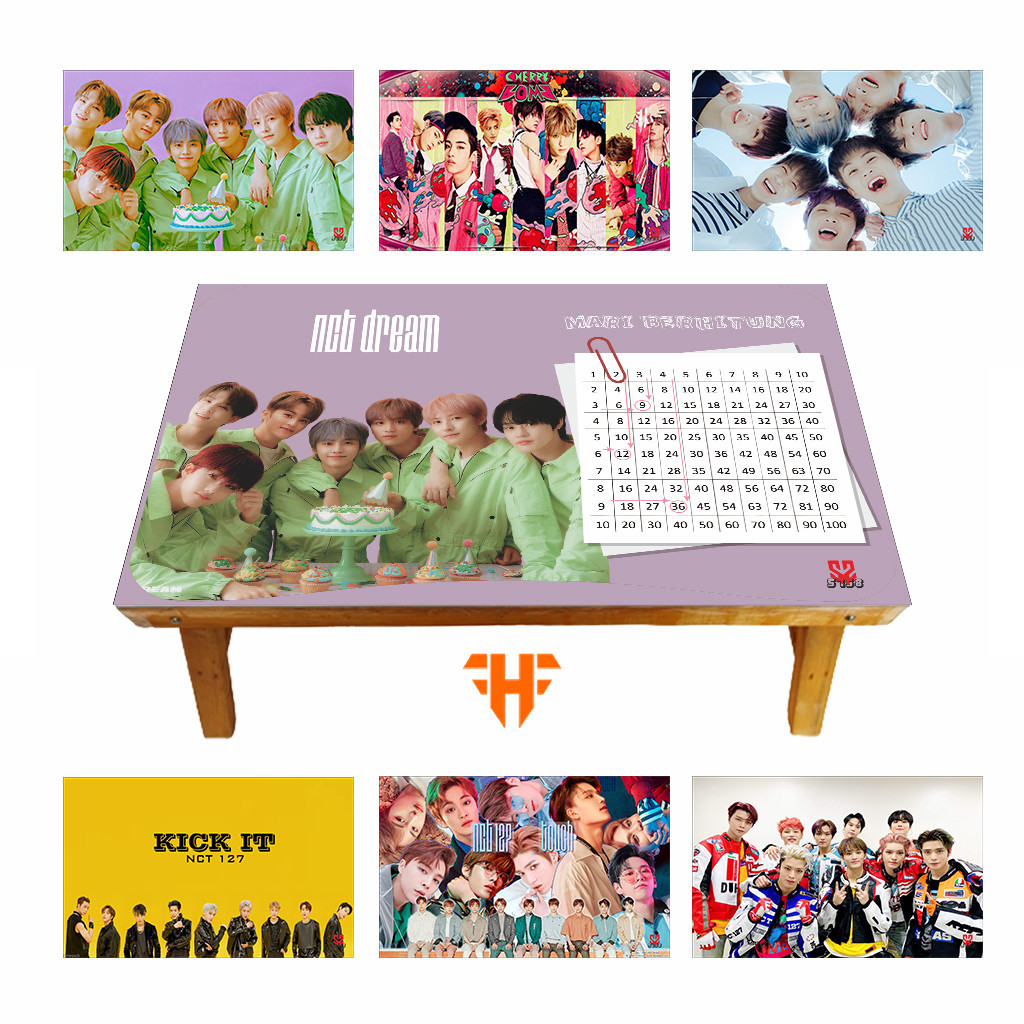 MEJA BELAJAR ANAK NCT 127 DREAM KARAKTER LIPAT