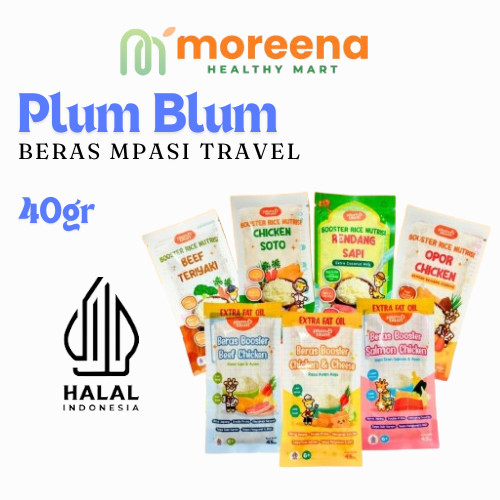 

(TRAVEL) PLUM BLUM - Rice Beras Travel MPASI 6 Bulan 45gr