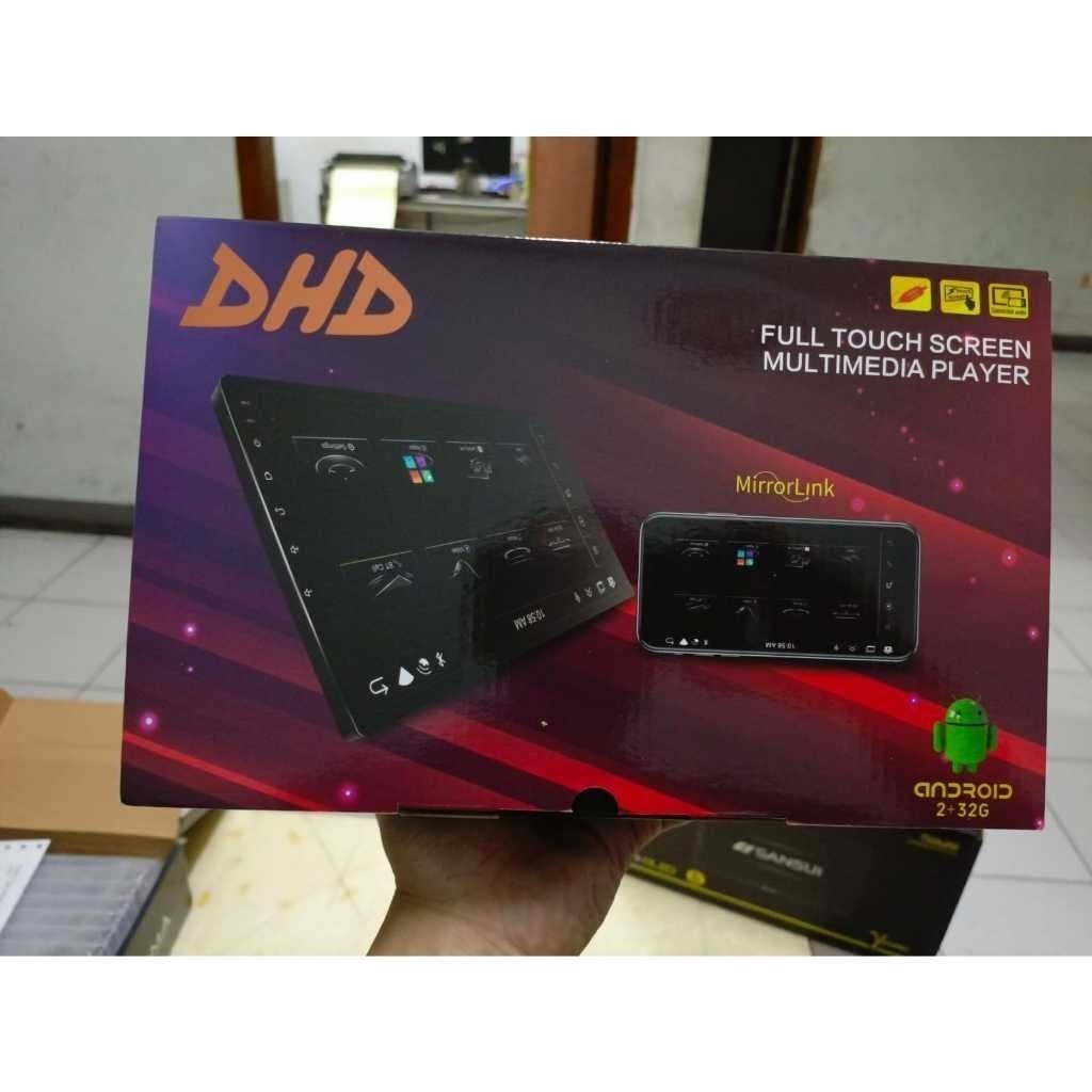 TV android mobil 9" Ram 2/32 merek DHD