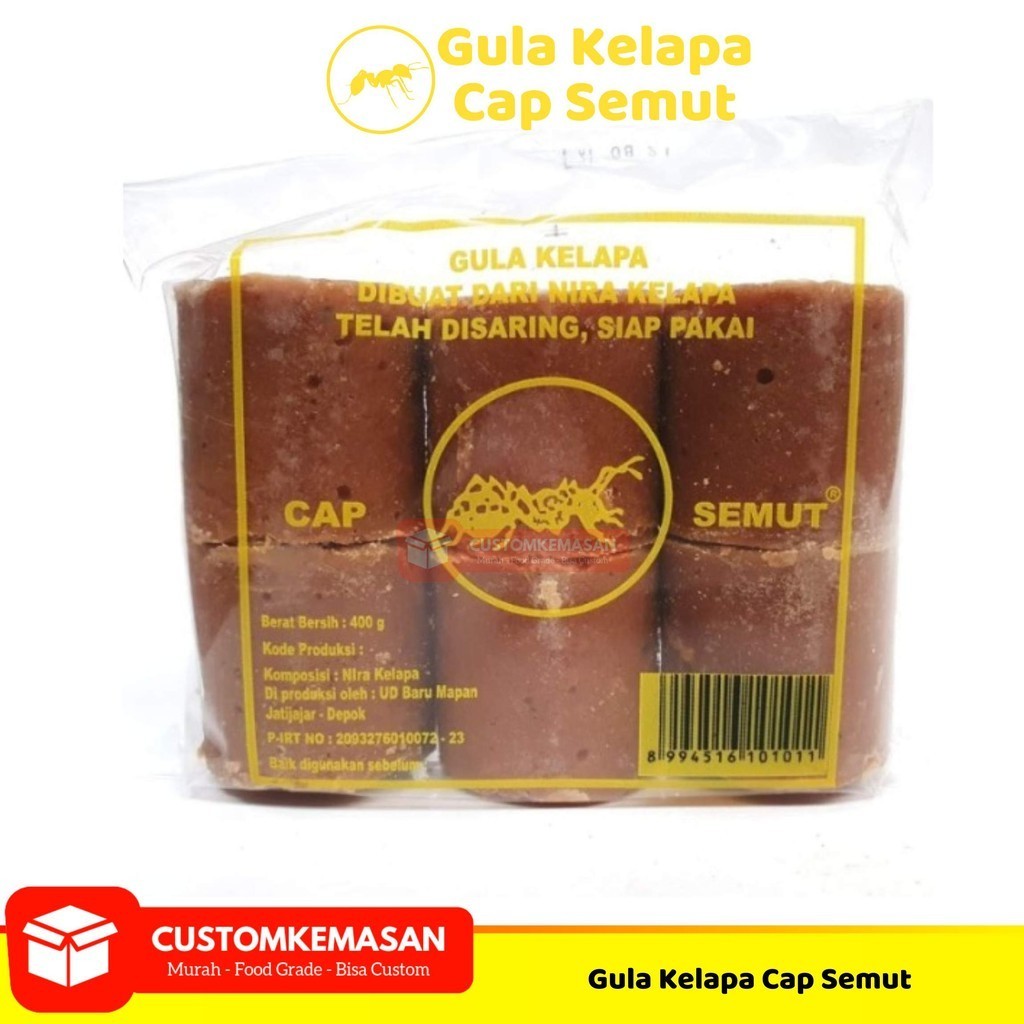 

Gula Kelapa Cap Semut/ Gula Merah Semut 400gr / Gula Merah Nira / Gula Aren Balok / Gula Merah / Gula Jawa