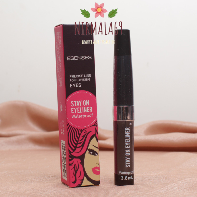 Esenses eyeliner waterproof/anti air/tahan lama ori bpom asli 3.8gr/kajal/eyeliner tahan lama/eyelin