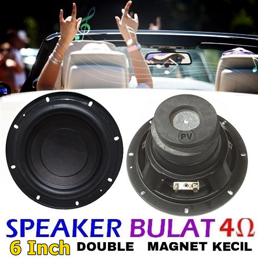 GG05 Speaker HI-FI 6Inch 200W Audio Subwoofer Double Magnet 4Ohm 6" 200Watt - MAGNET KECIL