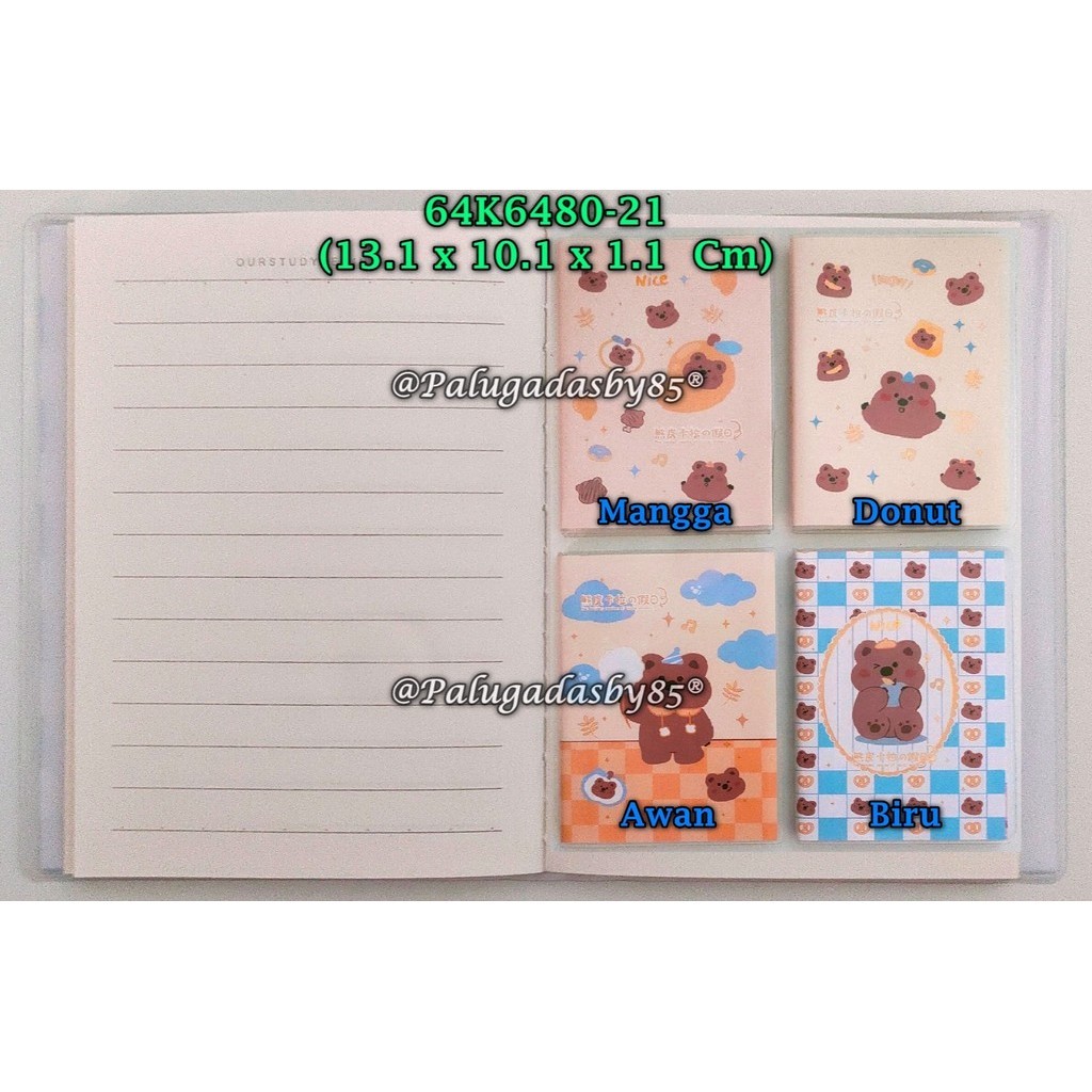 

(1 Biji) Eva Note Book 64K6480-21 A7-86 13.1 x 10.1 x 1.1 Cm / Eva Notebook GXIMP 64K6480-21