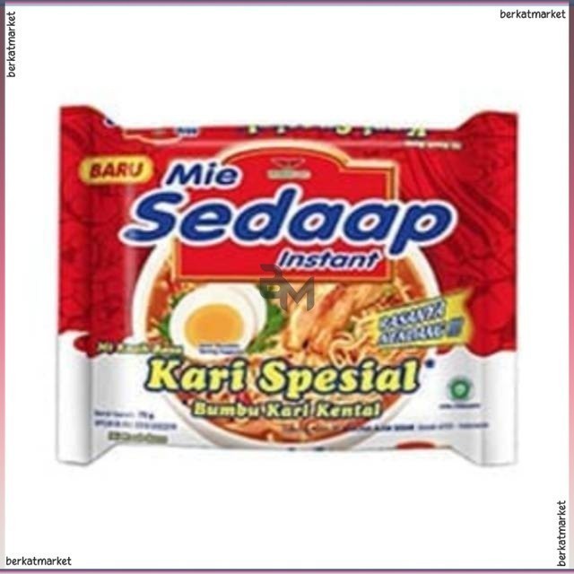 

SEDAAP MIE INSTANT KARI SPECIAL 75G MIE KUAH RASA KARI