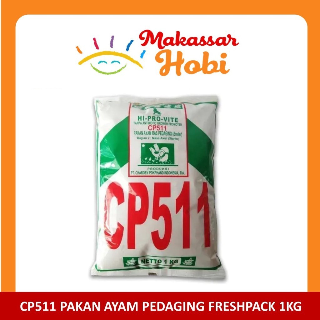 Pakan Ayam CP511 Pur Voer Hi Pro Vite CP 511 Charoen Pokphand 1kg 1 kg
