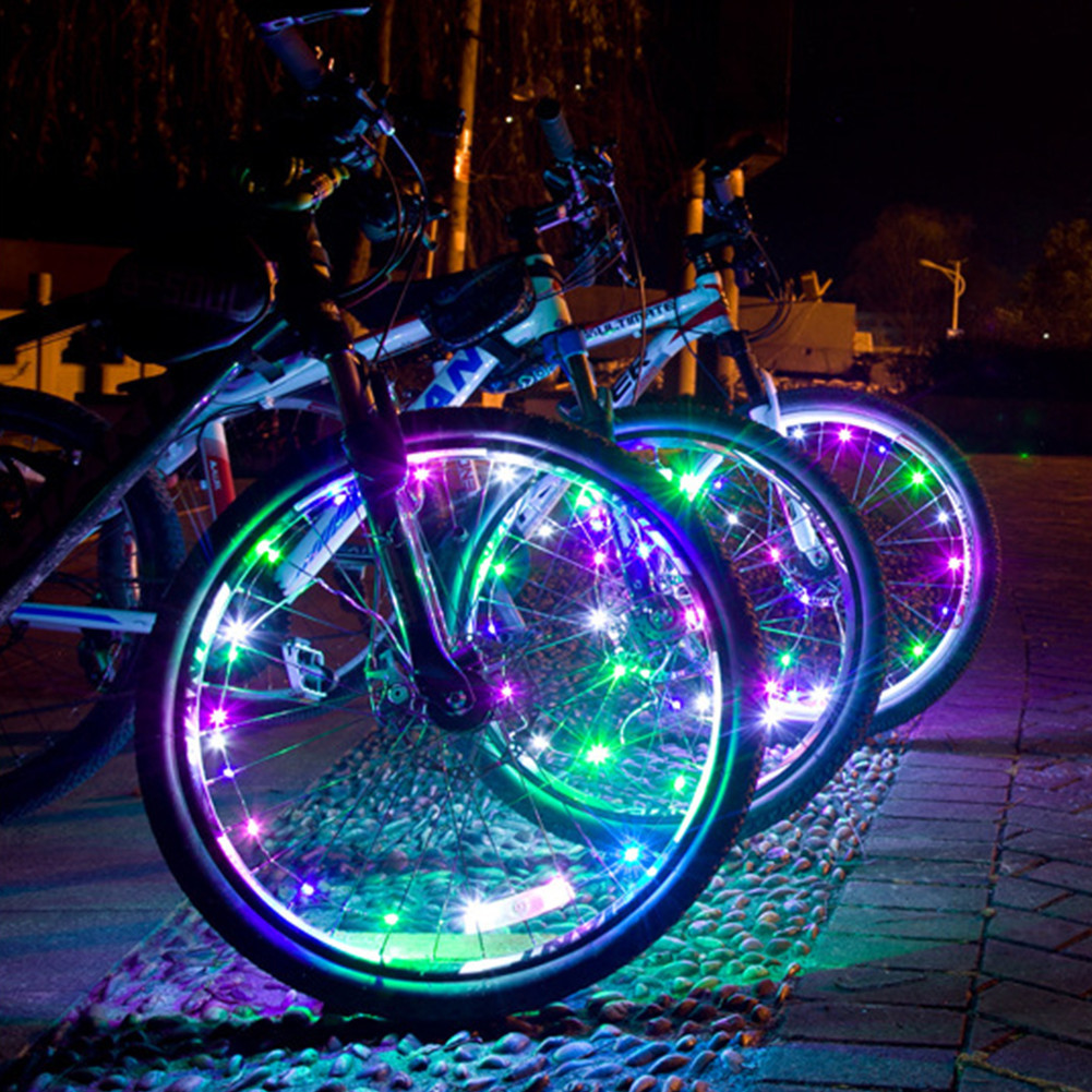 Bicycle Wheel LED Lights Mountain Bike Frame Decoration Lights Bicycle Spoke Lights Night Riding Bic