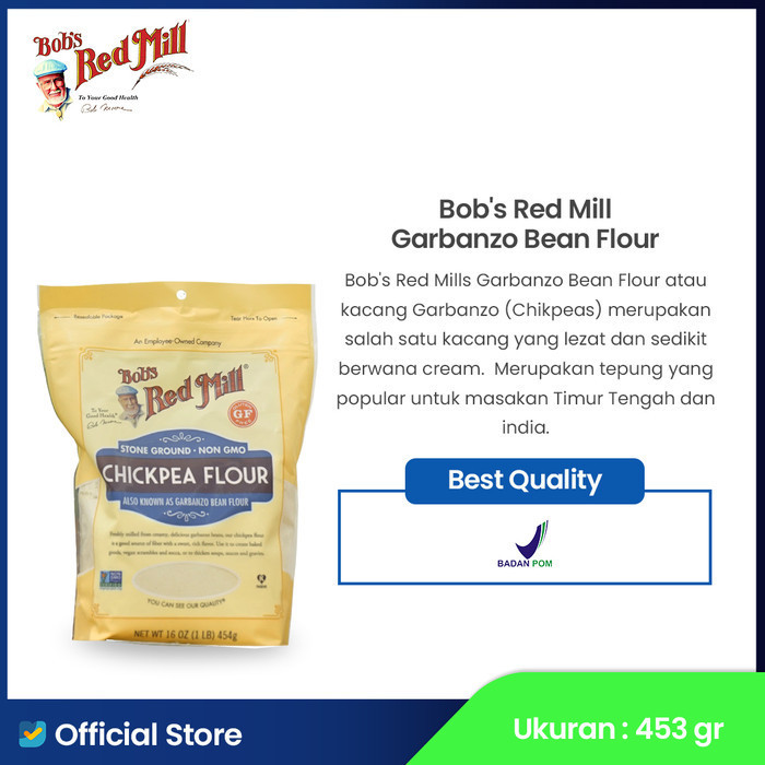 

TERJUAL Bob's Red Mill Garbanzo Bean (Chikpeas) Flour 453 gr - Exp Jauh