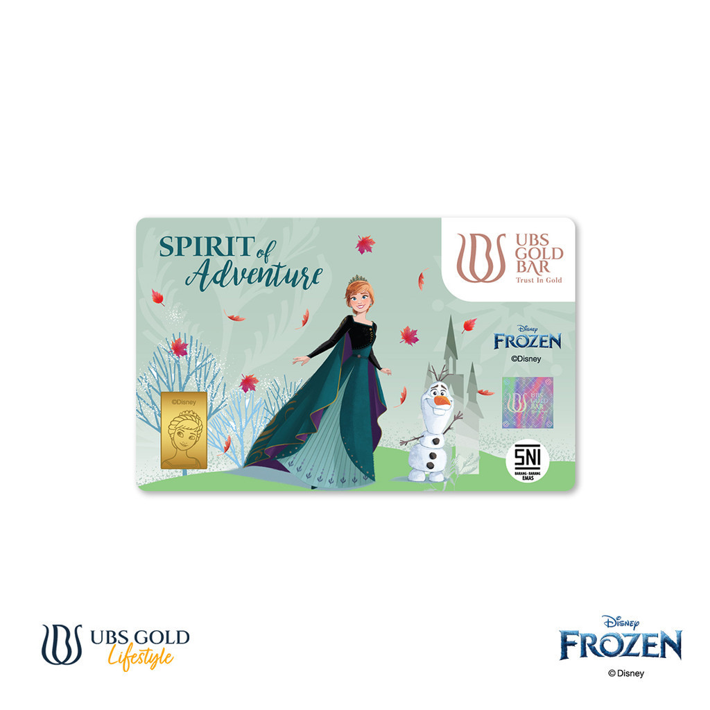 UBS Gold Logam Mulia Disney Frozen Anna 1 Gr