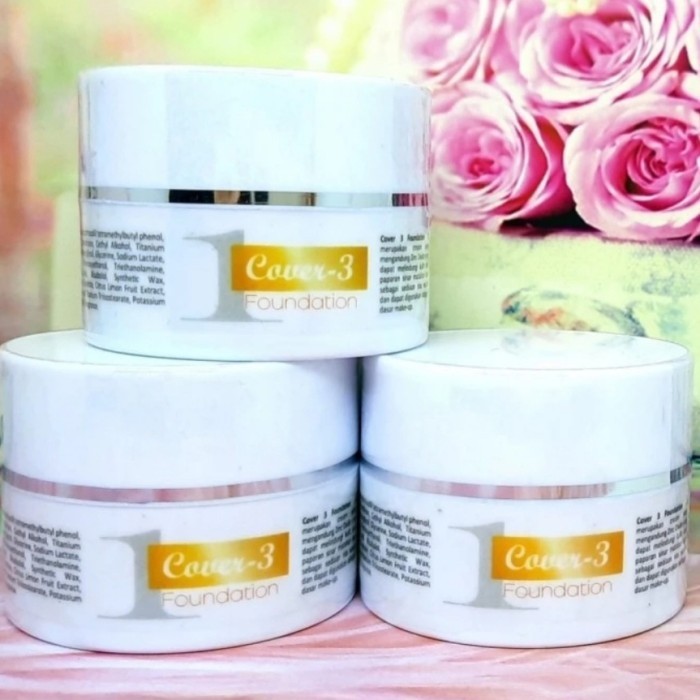 Cover 3 Foundation SPF 50 no 1 -sunblock sunscreen tabir surya nomor 1