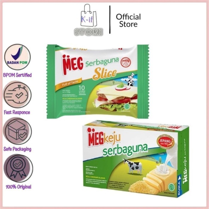 

[K-ifstore] Meg Keju Serbaguna Slice Isi 10 Lembar - Meg Balok