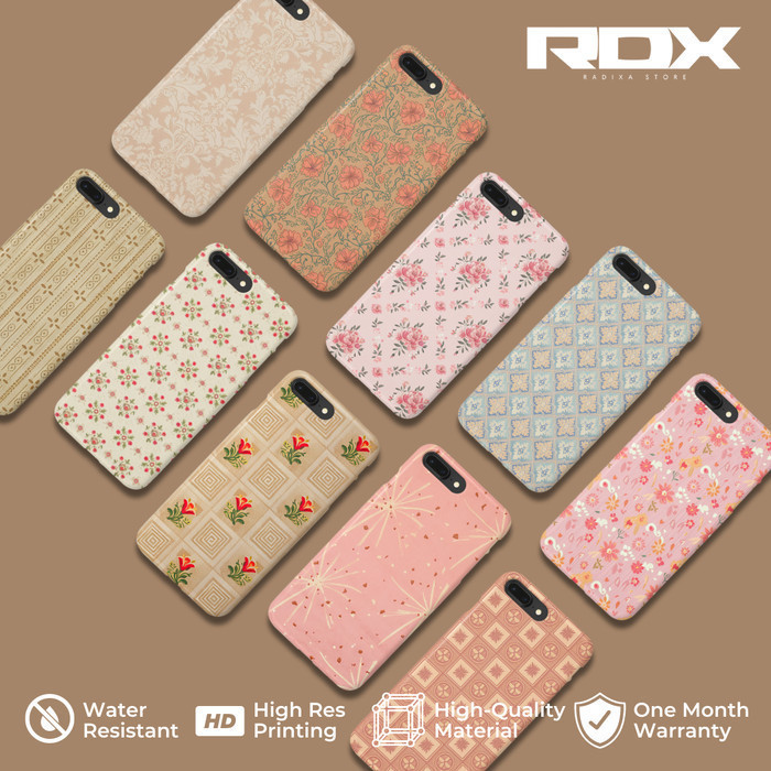 1950s Vintage Wall Pattern Collection Case Untuk Semua Tipe HP