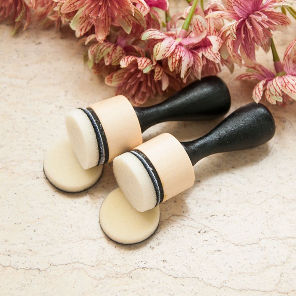 

DIY Scrapbooking Mini Ink Paints Mixing Blending Tools Domed Flat Flat Domed Foam Refills Tool Sponge Foam