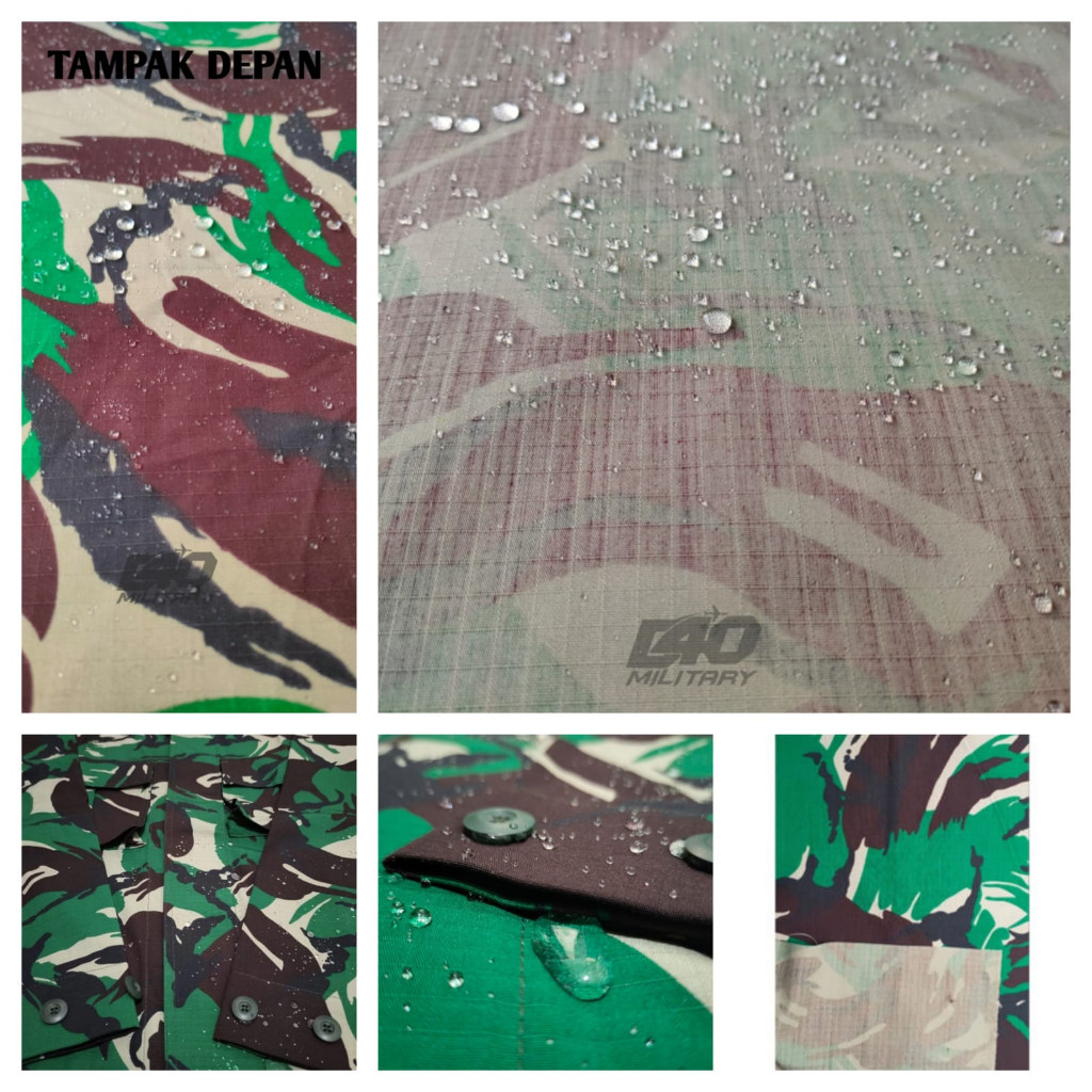 BAHAN SETELAN PDL WR/NANO TNI AD,AL,AU ASLI SRITEX [D40MILITARY]