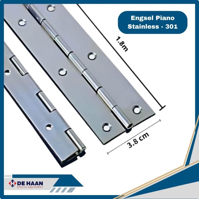 ENGSEL PIANO STAINLESS ASLI PANJANG 1.8 METER - Engsel