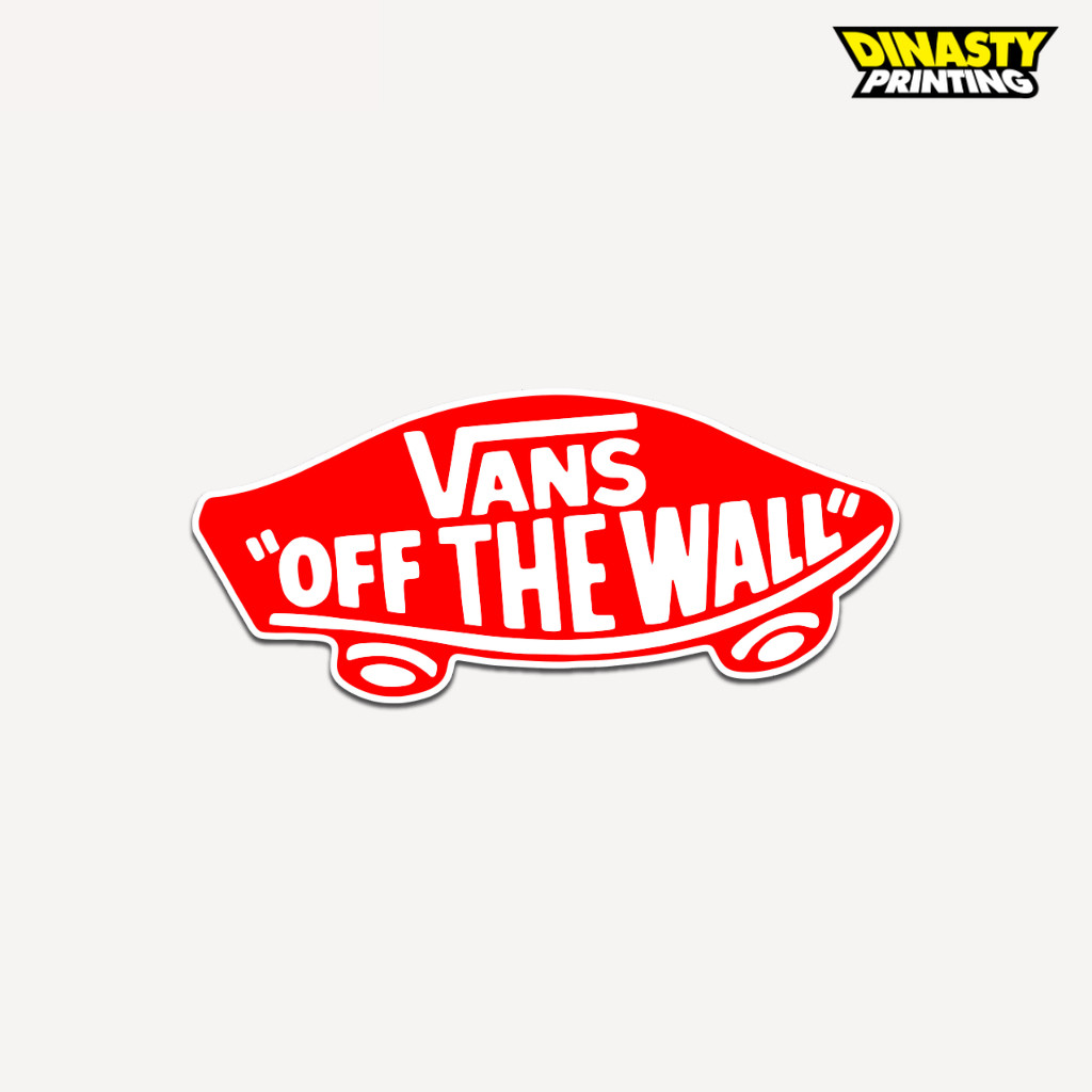 

STICKER PRINT CUT VANS OF THE WALL SKATEBOARD LOGO