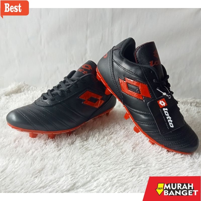 sepatu bola murah kualitas bagus SEPATU SEPAK BOLA ANAK BAHAN KULIT ASLI/SEPATU LOTTO ANAK/SEPATU KU