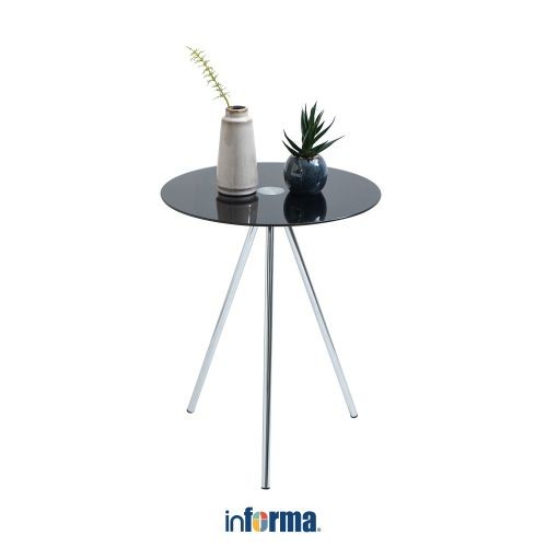INFORMA TRIPLICY MEJA SISI - HITAM END TABLE MEJA KECIL AESTHETIC MEJA SAMPING SERBAGUNA SMALL TABLE
