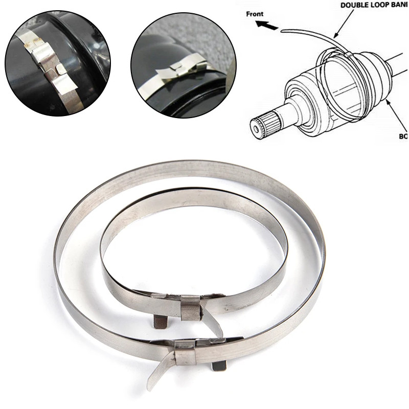 2pcs/set berkualitas tinggi klip bersama klitoris penjepit mobil penjepit pita Tool