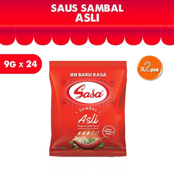 

Sasa Sambal Asli Sachet 48 x 9 gr