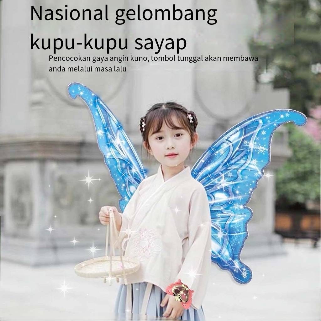 perempuan sayap kupu kupu anak /sayap peri besar /sayap kupu kupu besar /sayap peri/sayap kupu kupu 