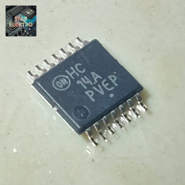 HC 14A TSSop-14 SMD HC14A HC14 MC74HC14ADR2G IC Hex Schmitt Trigger Onsemi 74HC14A