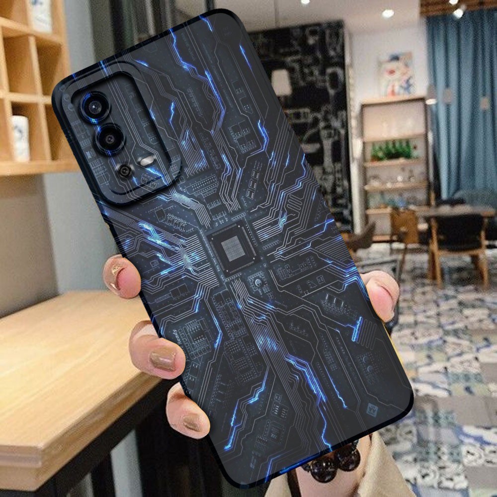 QW39 CASING HANDPHONE MOTIF MESIN UNTUK OPPO A55 CASE HP MOTIF KEKINIAN OPPO A55 2023