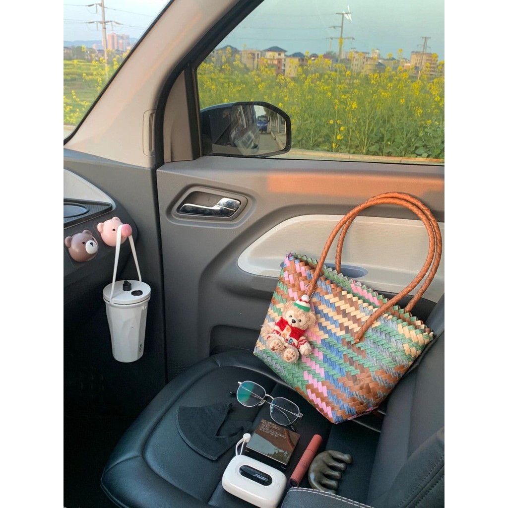 [ COD✅ ] Aroana Bag Vintage imitasi rotan kapasitas besar tas anyaman hadiah keranjang sayuran tas b