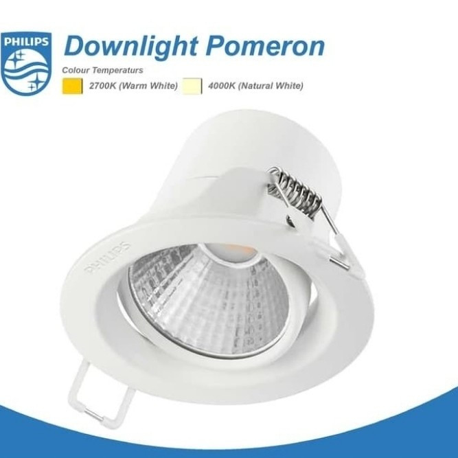 Lampu Spotlight PHILIPS Recessed Spot LED 59775 Pomeron 5W